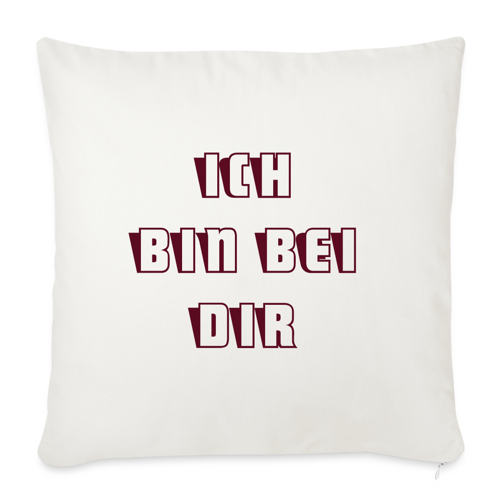 Wortmelodie Baumwoll-Kissen „Ich bin bei dir“