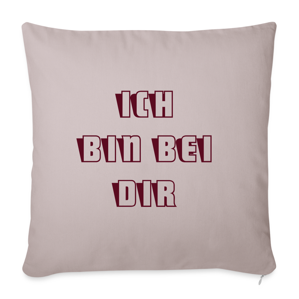 Wortmelodie Baumwoll-Kissen „Ich bin bei dir“