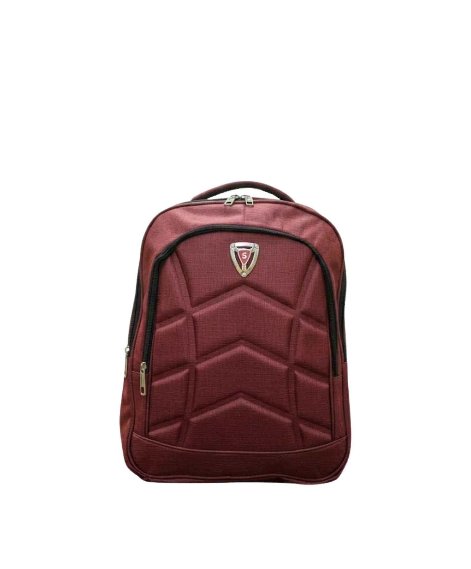 Laptop-Rucksack Bordeaux Rot 15 Zoll – Statement-Daypack mit 3+2 Fächern & Polsterung | Wortmelodie Moments