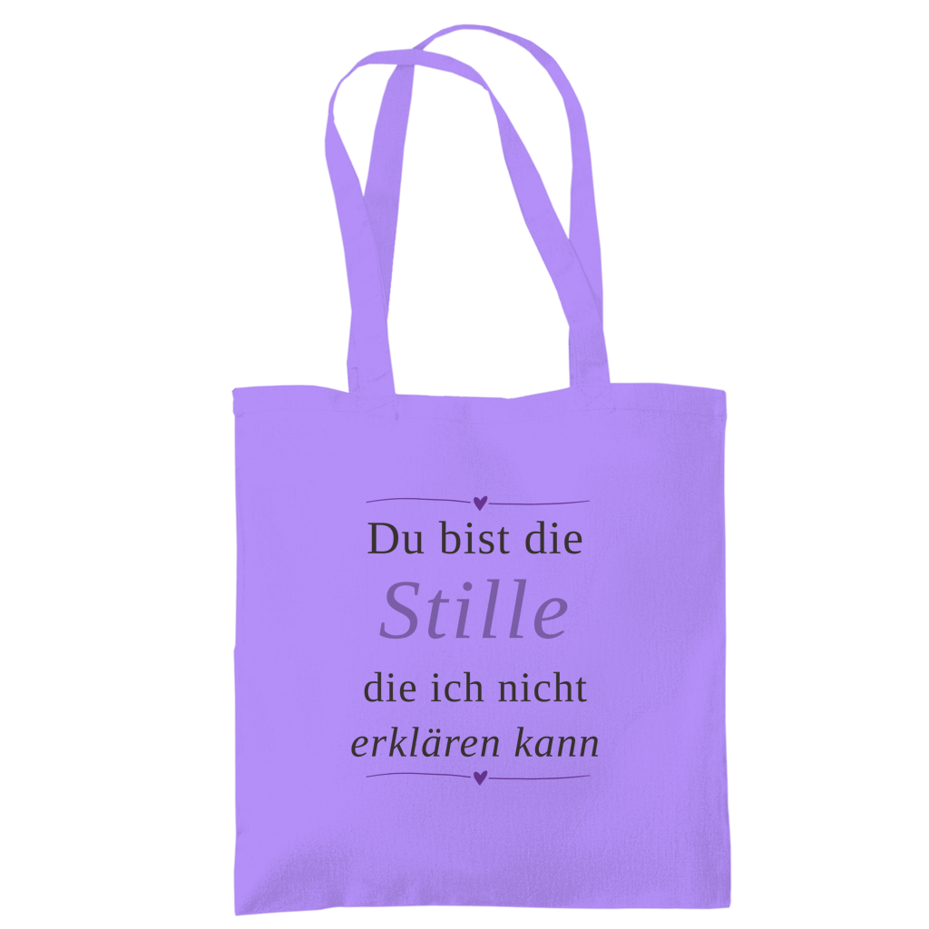 Tragetasche – „Du bist die Stille, die ich nicht erklären kann" | Wortmelodie Moments