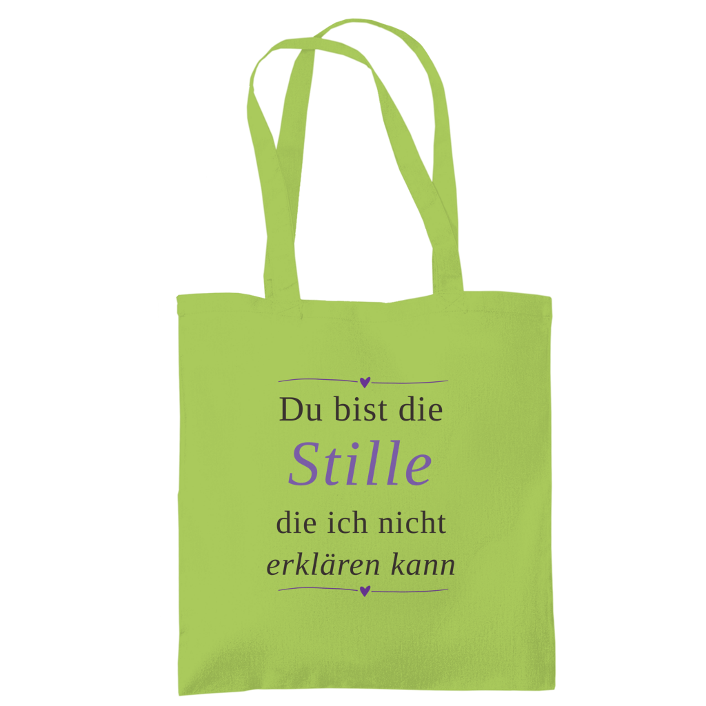 Tragetasche – „Du bist die Stille, die ich nicht erklären kann" | Wortmelodie Moments