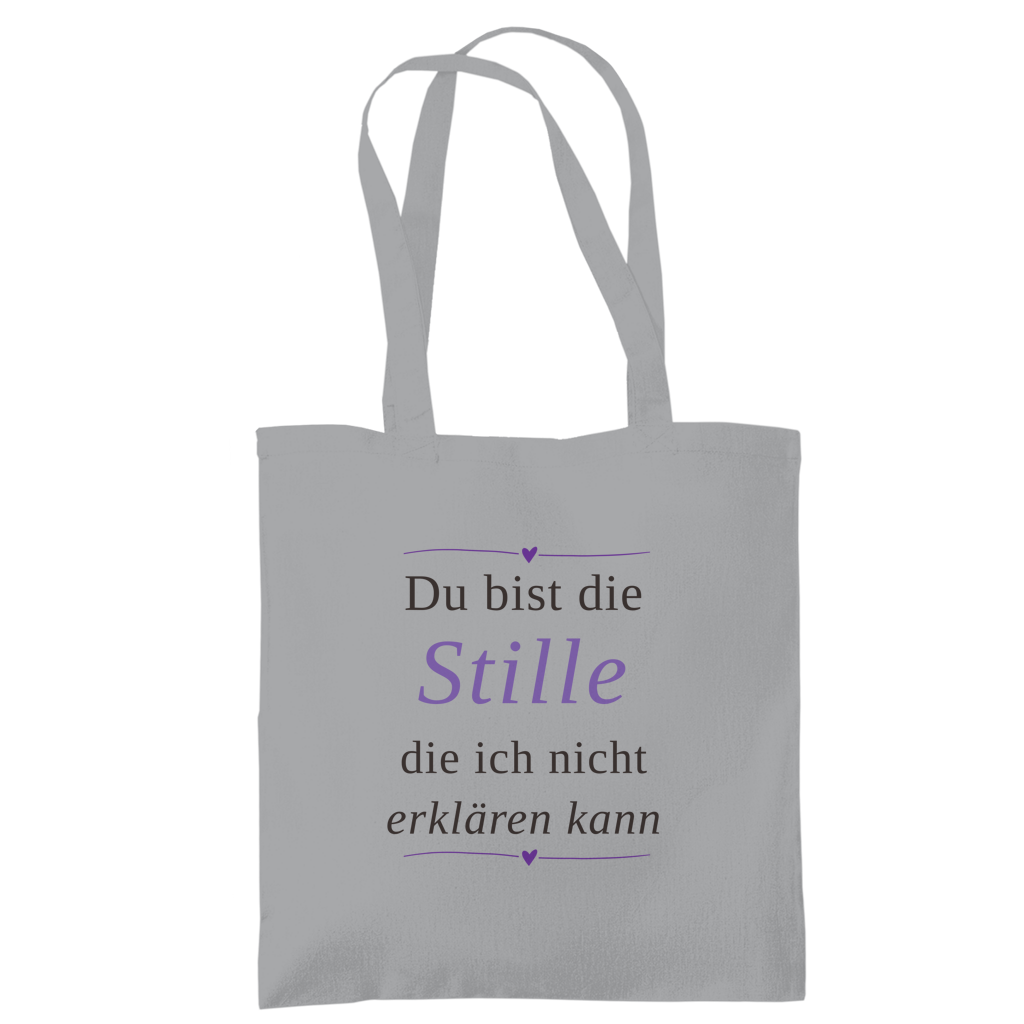 Tragetasche – „Du bist die Stille, die ich nicht erklären kann" | Wortmelodie Moments
