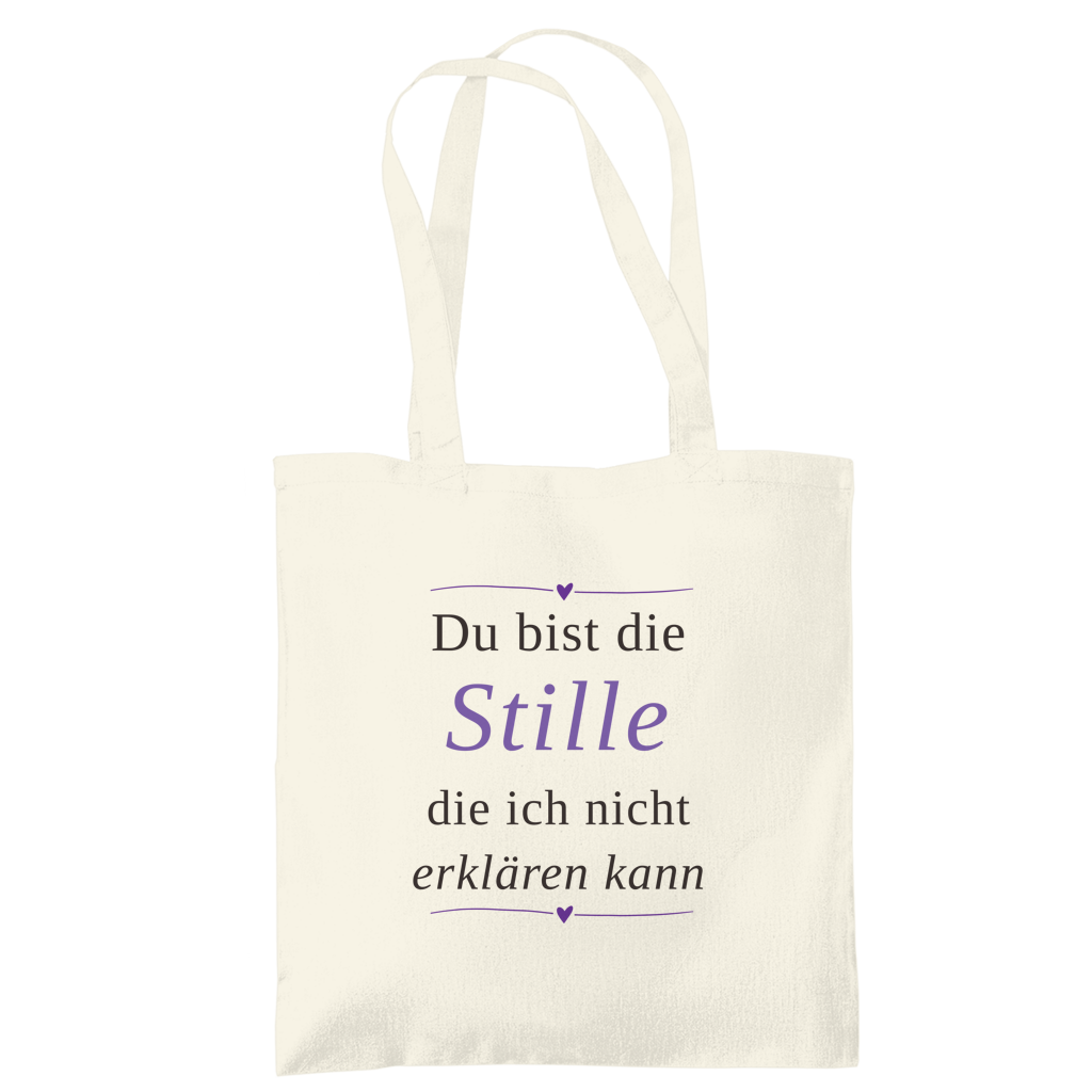 Tragetasche – „Du bist die Stille, die ich nicht erklären kann" | Wortmelodie Moments