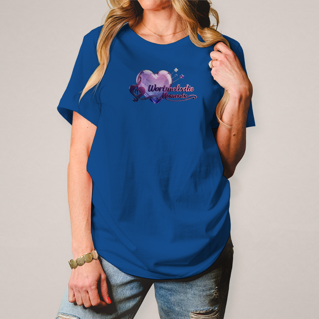 Damen T-Shirt Wortmelodie Herz, elegante Passform in verschiedenen Farben