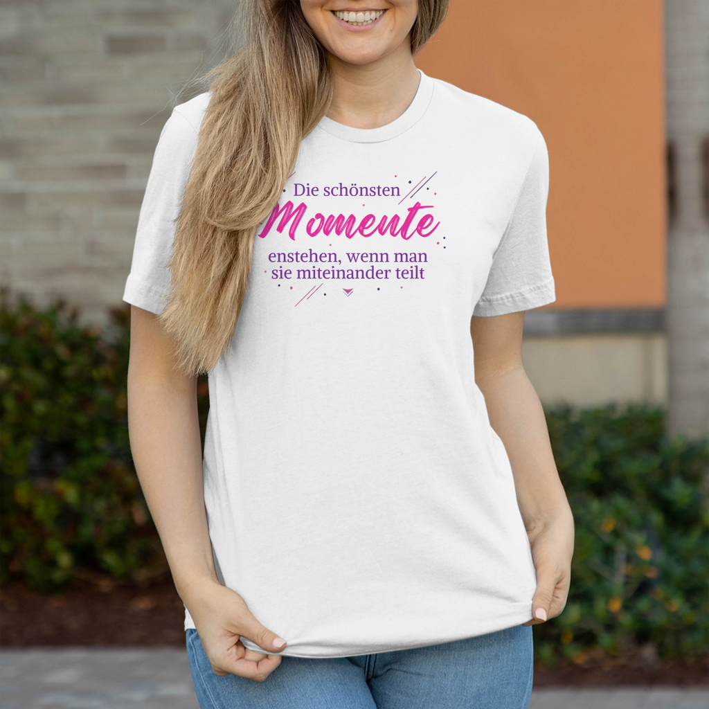 Damen T-Shirt Die schönsten momente Herz