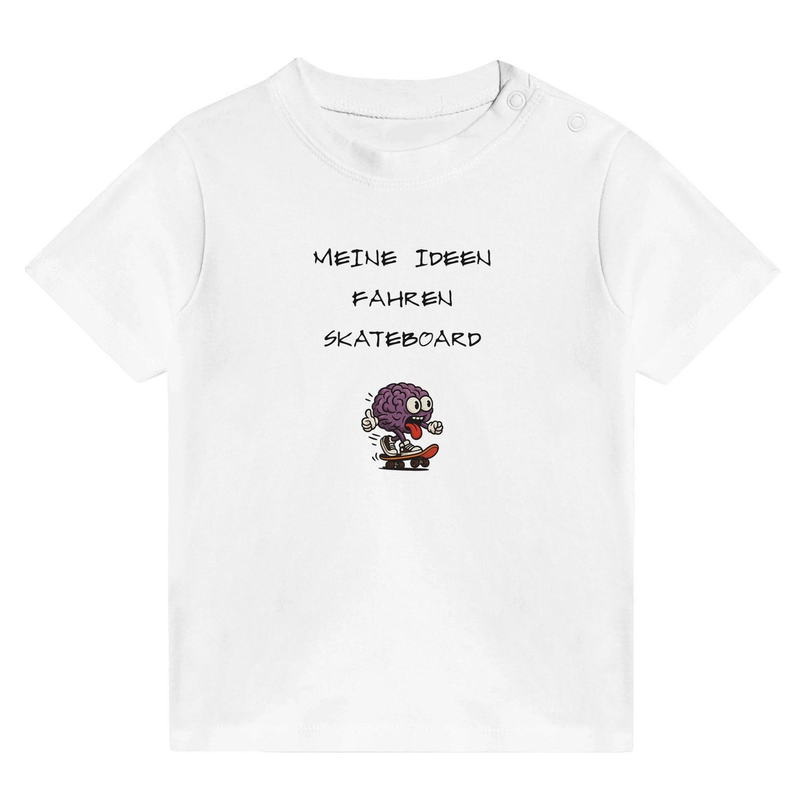 Baby T-Shirt Baumwolle | MEINE IDEEN FAHREN SKATEBOARD