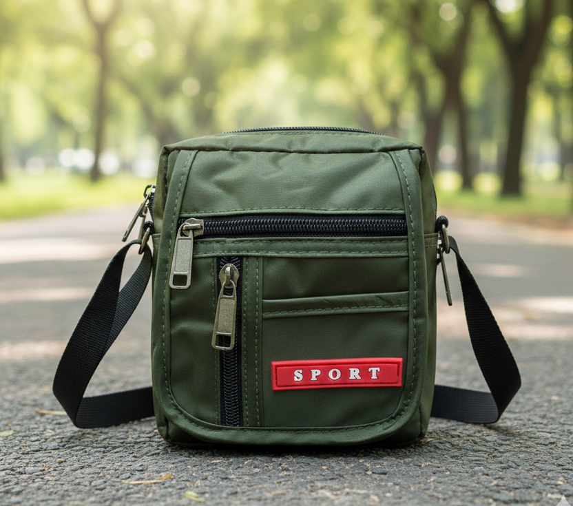 Umhängetasche Blau oder Grün | Funktionaler Begleiter für Alltag und Reisen | Sicher & Kompakt