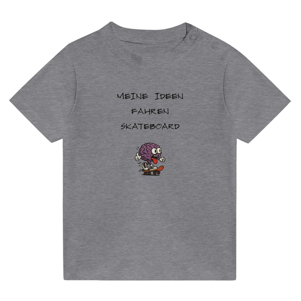 Baby T-Shirt Baumwolle | MEINE IDEEN FAHREN SKATEBOARD