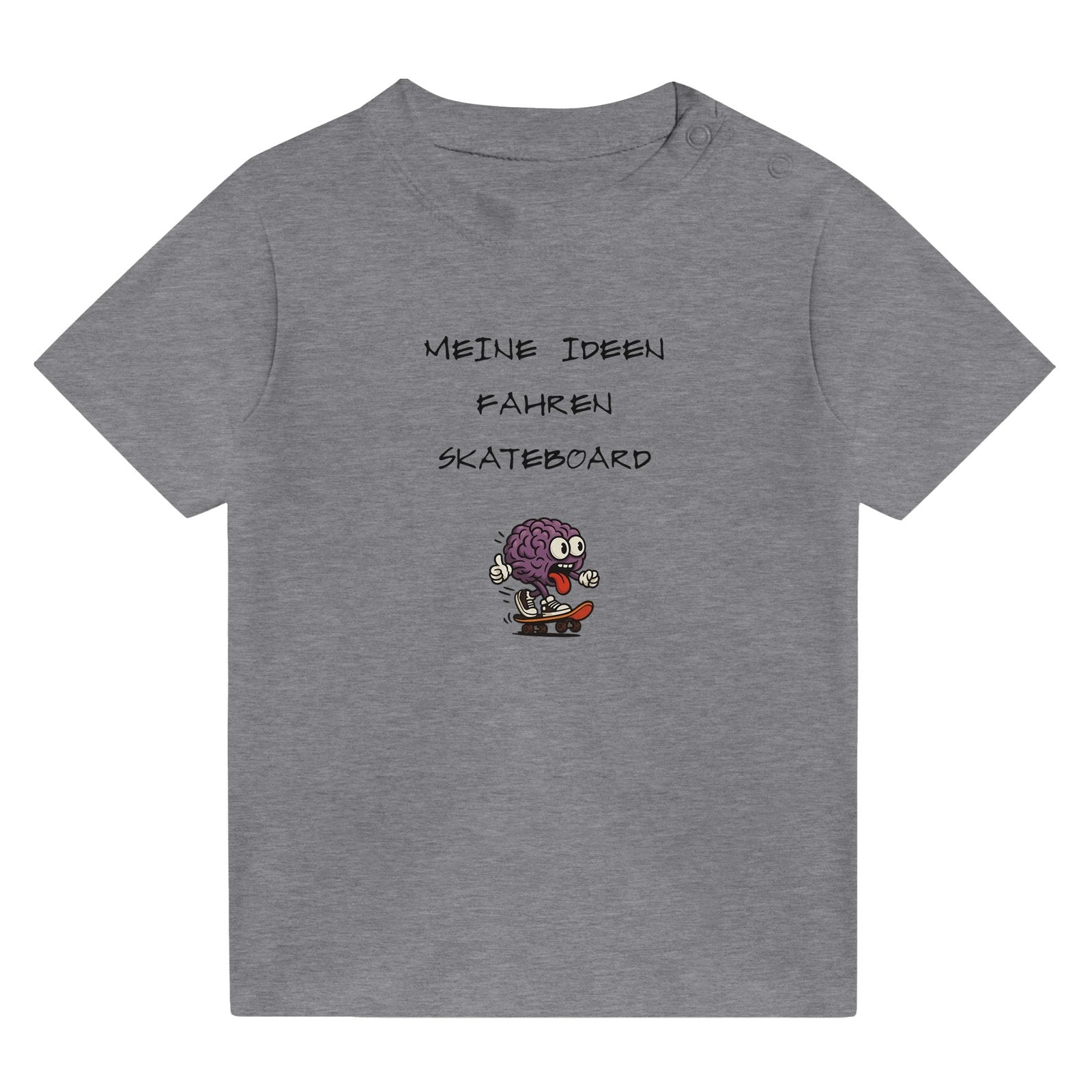 Baby T-Shirt Baumwolle | MEINE IDEEN FAHREN SKATEBOARD