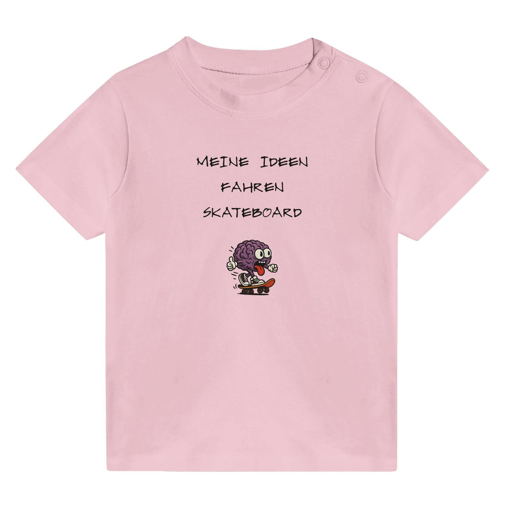 Baby T-Shirt Baumwolle | MEINE IDEEN FAHREN SKATEBOARD