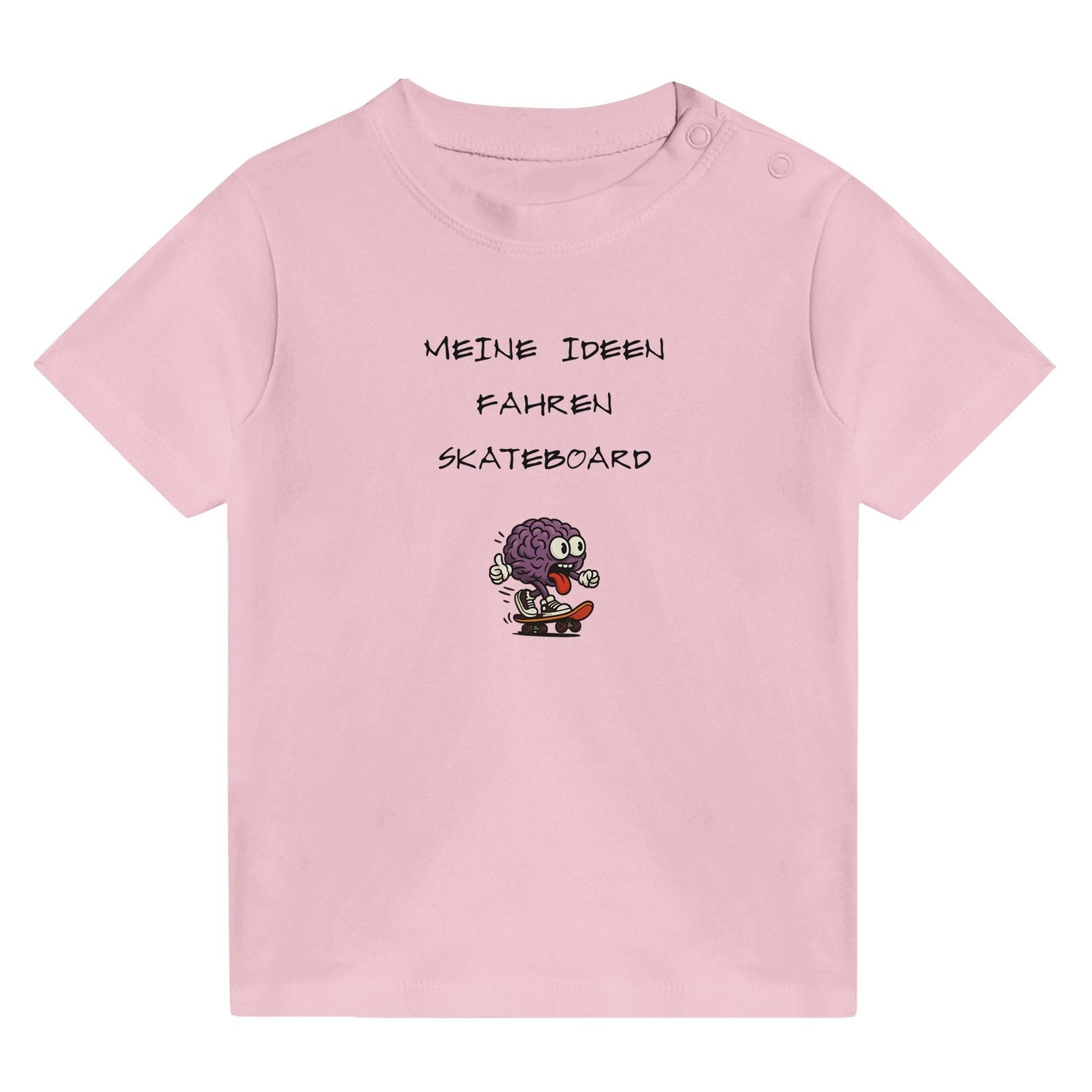 Baby T-Shirt Baumwolle | MEINE IDEEN FAHREN SKATEBOARD