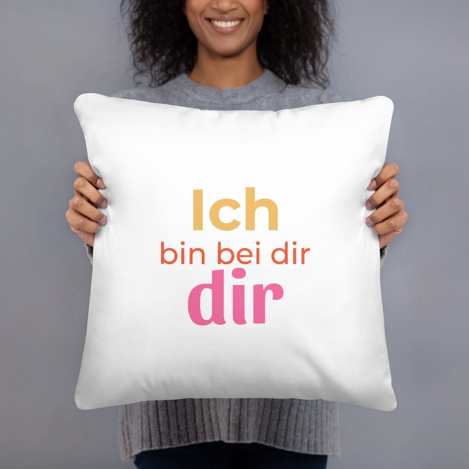 Wortmelodie Zierkissen Ich bin bei dir