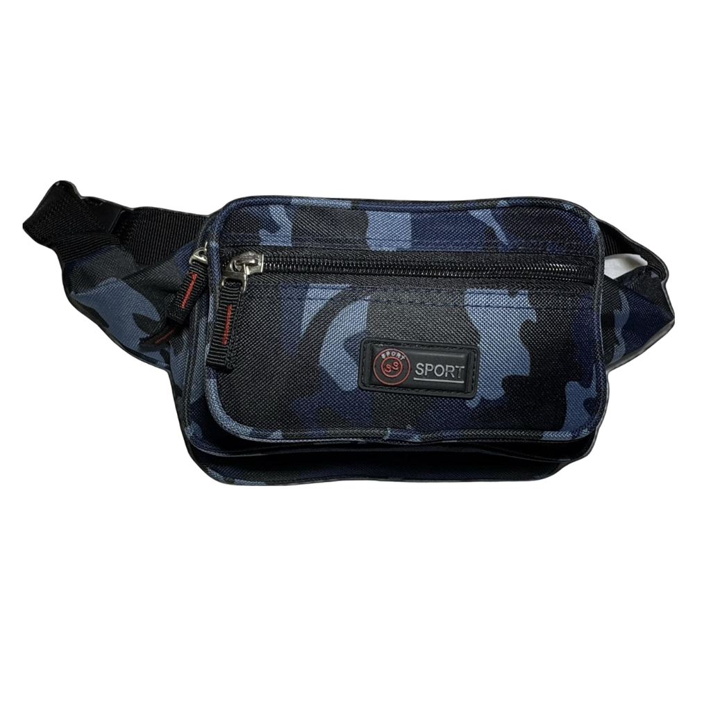 Camouflage Gürteltasche „Wortmelodie“ – 4 Fächer & verstellbarer Gurt