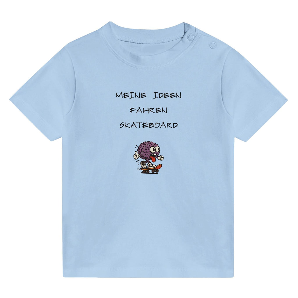 Baby T-Shirt Baumwolle | MEINE IDEEN FAHREN SKATEBOARD