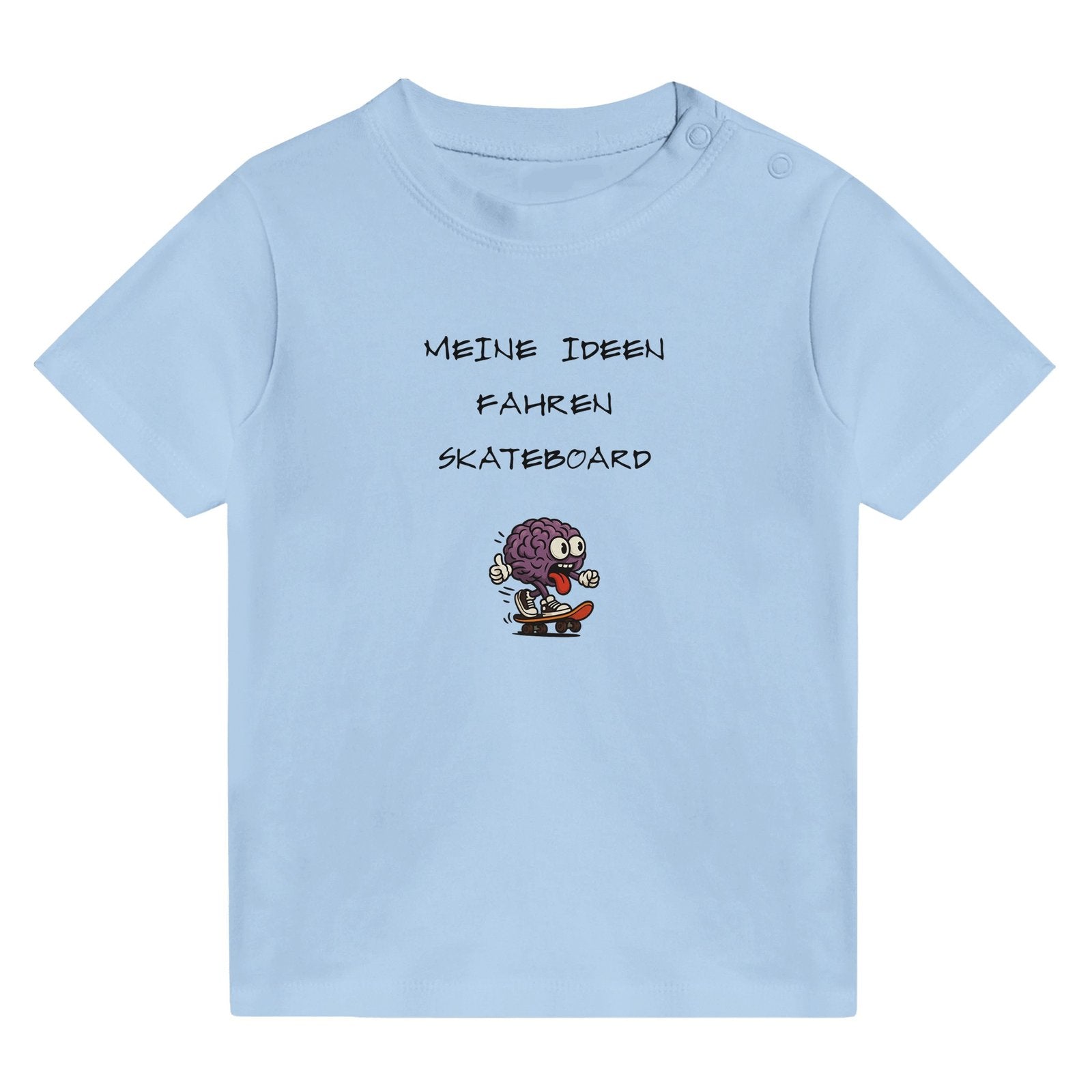 Baby T-Shirt Baumwolle | MEINE IDEEN FAHREN SKATEBOARD