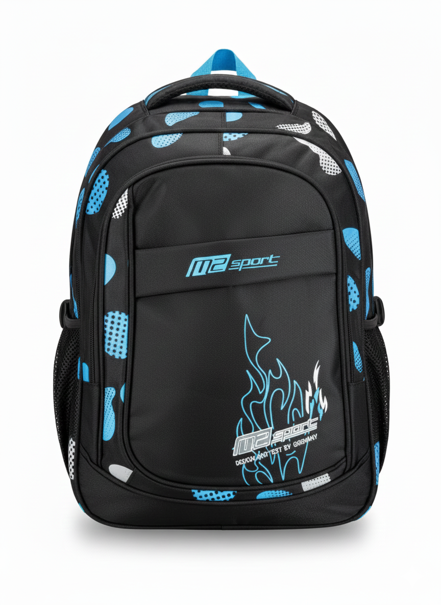 Sport-Rucksack Blau-Schwarz