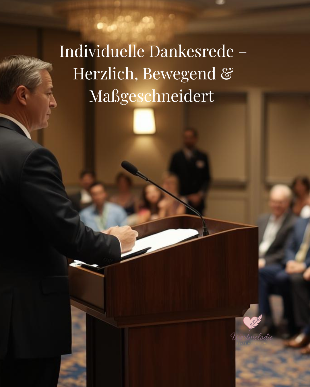 Wortmelodie TEXTE MIT GEFÜHL: Individuelle Dankesrede – Herzlich, Bewegend & Maßgeschneidert | Für Hochzeiten, Feiern & Ehrungen