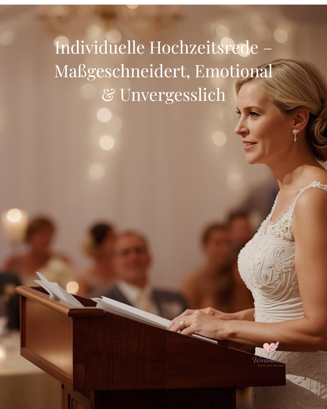 Wortmelodie TEXTE MIT GEFÜHL: Individuelle Hochzeitsrede – Maßgeschneidert, Emotional & Unvergesslich | Persönliche Ansprachen für Ihren großen Tag